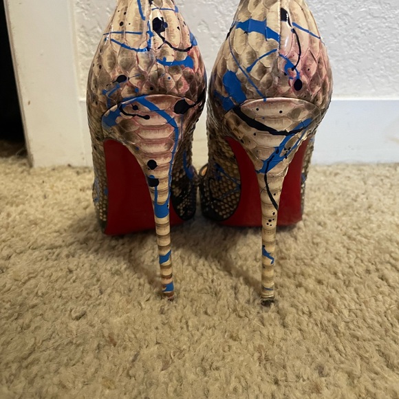 Christian Louboutin So Kate RARE Python Vulcano 120mm pumps heels - Picture 6 of 12